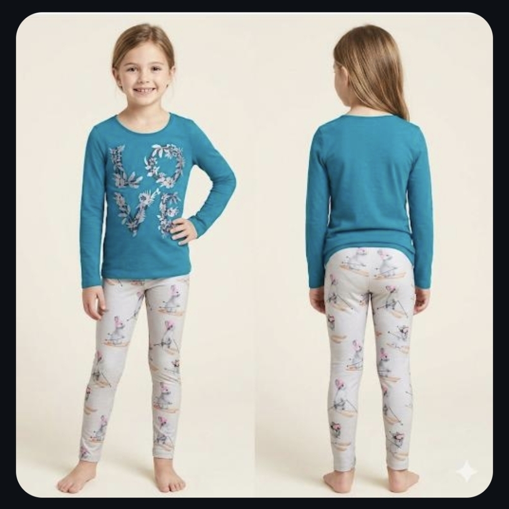 🆕️ LISTING!! GIRLS BUNNY PRINT LEGGINGS